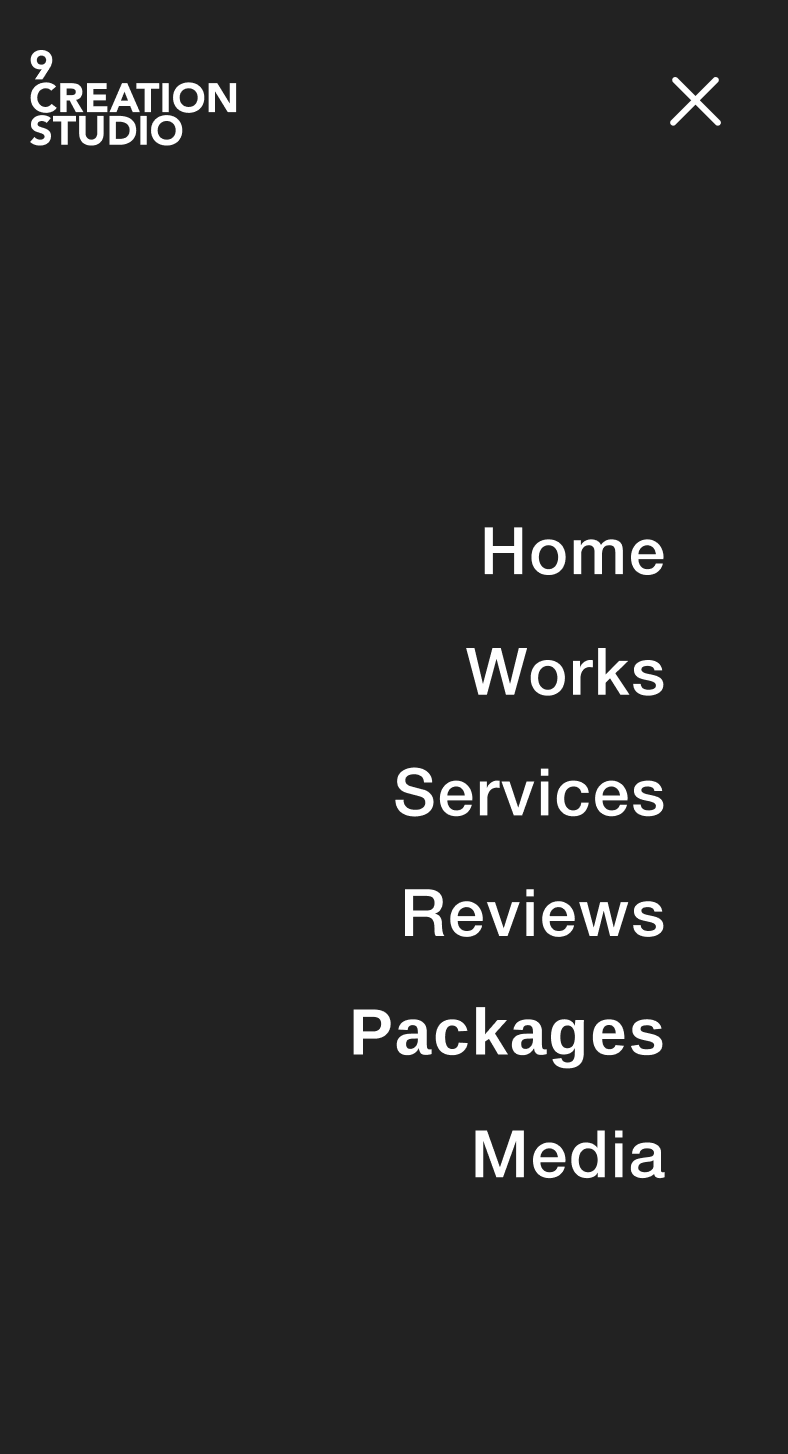 Responsive Menu items 9 Creation Website